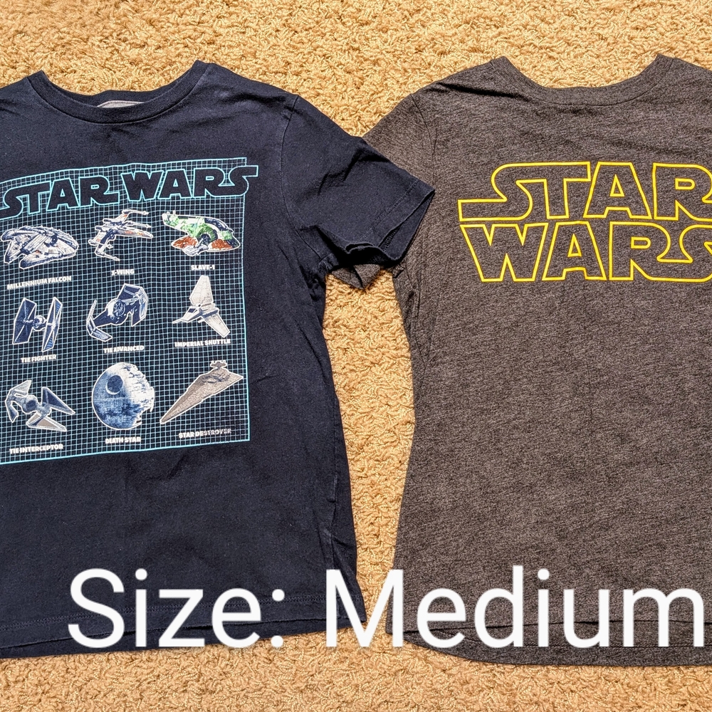 Star Wars Kids Graphic T-Shirts - Blue & Gray